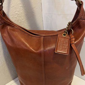 Amazing! COACH Vintage Bleecker - Tattersall lined -  Bucket Bag 11423 Purse